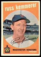 1959 Topps #191 Russ Kemmerer Excellent+  ID: 223419