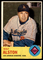 1963 Topps #154 Walt Alston MG Very Good  ID: 235712