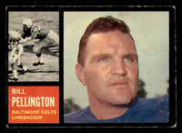 1962 Topps #9 Bill Pellington Excellent 
