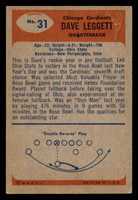 1955 Bowman #31 Dave Leggett Very Good  ID: 268085