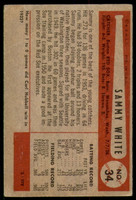 1954 Bowman #34 Sammy White Good 