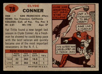 1957 Topps #78 Clyde Conner Excellent RC Rookie 