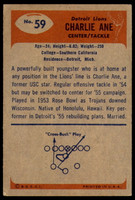 1955 Bowman #59 Charlie Ane VG-EX RC Rookie 