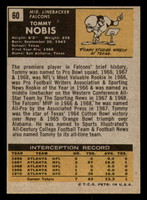 1971 Topps # 60 Tommy Nobis Near Mint  ID: 279709