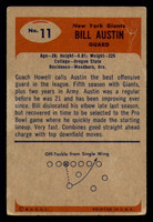 1955 Bowman #11 Bill Austin Very Good  ID: 270834