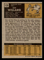 1971 Topps #129 Ken Willard Near Mint+  ID: 279832