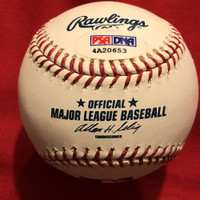 Manny Mota ROMLB Baseball Signed PSA/DNA Full Letter Dodgers Auto