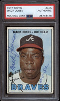 1967 Topps #435 Mack Jones PSA/DNA Signed Auto Braves