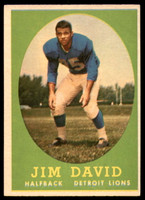1958 Topps #13 Jim David Very Good  ID: 266069