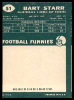 1960 Topps #51 Bart Starr Ex-Mint  ID: 167993