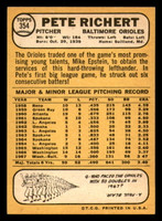 1968 Topps #354 Pete Richert Ex-Mint  ID: 287599