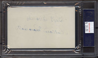 Willard Marshall Index Card Signed Best Wishes PSA/DNA Auto