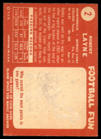 1958 Topps #2 Bobby Layne Ex-Mint  ID: 150703