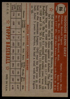 1952 Topps #86 Ted Gray Excellent+ 