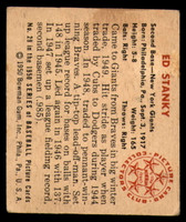 1950 Bowman #29 Eddie Stanky VG-EX 
