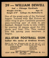 1948 Leaf #39 Billy Dewell Excellent 