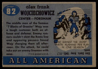 1955 Topps All American #82 Alex Wojciechowicz EX++ Excellent++ 