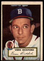1952 Topps #252 Vern Bickford Very Good 