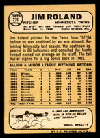 1968 Topps #276 Jim Roland Excellent+  ID: 287380