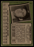 1971 Topps #   5 Thurman Munson Poor  ID: 155863