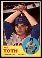 1963 Topps #489 Paul Toth Excellent+ RC Rookie ID: 160494