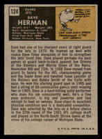 1971 Topps #124 Dave Herman Excellent+  ID: 279823