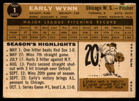 1960 Topps #1 Early Wynn Very Good  ID: 148900