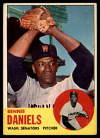 1963 Topps #497 Bennie Daniels EX Excellent 