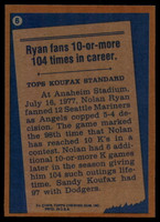 1978 Topps #   6 Nolan Ryan RB NM-Mint  ID: 145932