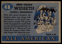 1955 Topps All American #48 Ed Widseth EX/NM  ID: 116766