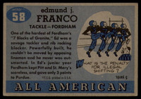 1955 Topps All American #58 Ed Franco EX/NM  ID: 116778