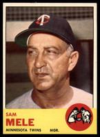 1963 Topps #531 Sam Mele MG EX/NM 