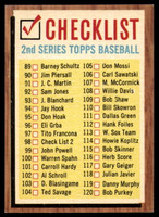 1962 Topps #98 Checklist 89-176 NM+ 
