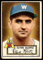 1952 Topps #132 Clyde Kluttz G-VG RC Rookie