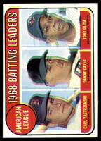 1969 Topps #   1 Carl Yastrzemski/Danny Cater/Tony Oliva A.L. Batting Leaders EX/NM 