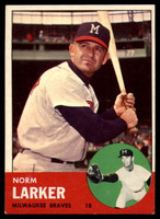 1963 Topps #536 Norm Larker Ex-Mint  ID: 160725