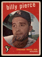 1959 Topps #410 Billy Pierce Signed Auto Autograph 