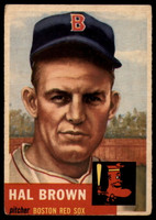 1953 Topps #184 Hal Brown VG Very Good RC Rookie ID: 115233