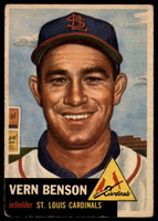 1953 Topps #205 Vern Benson VG Very Good RC Rookie ID: 115238