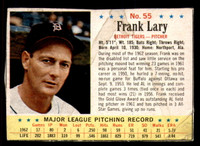 1963 Post Cereal #55 Frank Lary Good  ID: 280919