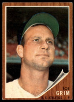 1962 Topps #564 Bob Grim Excellent 