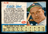 1962 Post Cereal #76 Eddie Yost Good  ID: 280679