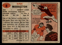 1957 Topps #8 Dave Middleton G-VG  ID: 268140