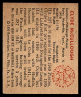 1950 Bowman #124 Clyde McCullough Excellent+  ID: 179718