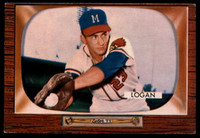 1955 Bowman #180 Johnny Logan Ex-Mint 