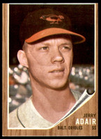 1962 Topps #449 Jerry Adair Ex-Mint 