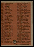 1962 Topps #277 Checklist 265-352 EX/NM  ID: 111034