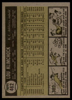 1961 Topps #462 Lou Klimchock Near Mint  ID: 156440