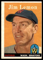 1958 Topps #15 Jim Lemon Excellent  ID: 131104