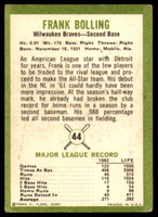 1963 Fleer #44 Frank Bolling Excellent  ID: 159561